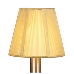 Luminosa Lighting Luminosa Acanto Table Lamp 1 Light E14, Antique Brass With Amber Cream Shade - thumbnail 5