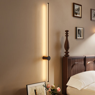 Thehotsale Black 360 Degree Rotatable Led Straight Wall Light,l 100Cm,warm White - image 1