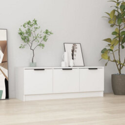 Berkfield Tv Cabinet White 102X35X36.5 Cm Engineered Wood - thumbnail 1