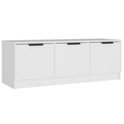 Berkfield Classic Tv Cabinet White 102X35X36.5 Cm Engineered Wood - thumbnail 1
