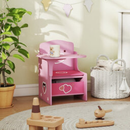 Aiyaplay Kids Table And Chair Set, Toddler Desk Chair With Storage Bins - thumbnail 9
