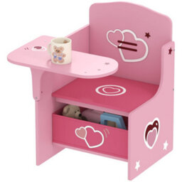Aiyaplay Kids Table And Chair Set, Toddler Desk Chair With Storage Bins - thumbnail 2