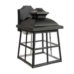 CGC Lighting Cgc Henri Black Outdoor Outside Wall Lantern Light Traditional E27 - thumbnail 6