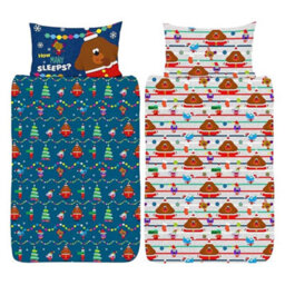 Hey Duggee Reversible Christmas Reversible Duvet Set Multicoloured (Single) - thumbnail 4