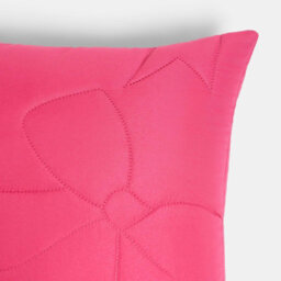 Ohs 2 X Bows Quilted Pinsonic Cushion Covers Home Décor - Hot Pink - thumbnail 7