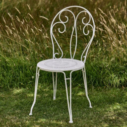 Dibor Traditional Style Two Person Indoor Outdoor Garden Iron Bistro Table And Chairs Set - thumbnail 4