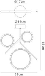 Luminosa Lighting Luminosa Olimpia Ceiling, 36W Led, 3000K, 2700Lm, Ip20, Chrome - thumbnail 2