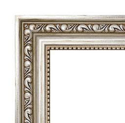 A2 Silver Ornate Picture Frame (59.4 X 42Cm) With Mount For A3 Poster, Photo, Artwork, Gallery Wall Or Print - thumbnail 4