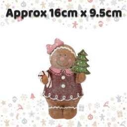 Christmas Gingerbread Figurines Decoration 16Cm X 9.5Cm Brown X 1 - thumbnail 2