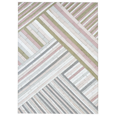 Beliani Wall Decor Tembesi Glass 70 Cm Multicolour - image 1