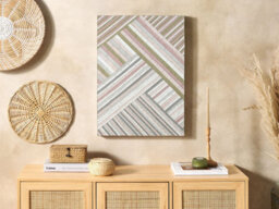 Beliani Wall Decor Tembesi Glass 70 Cm Multicolour - thumbnail 2