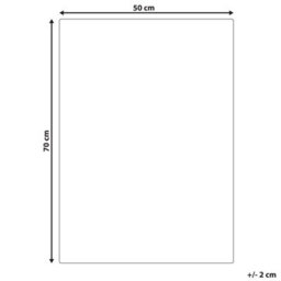 Beliani Wall Decor Tembesi Glass 70 Cm Multicolour - thumbnail 3