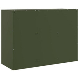 Vidaxl Sideboard Olive Green 99X39X73 Cm Steel - thumbnail 9