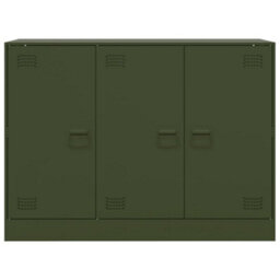 Vidaxl Sideboard Olive Green 99X39X73 Cm Steel - thumbnail 6