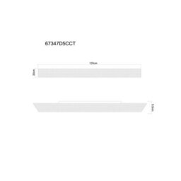 Luminosa Lighting Luminosa Hayden Integrated Led Semi Flush Ceiling Light Matt Black Led Dimmable 2700-6500K Remote Control Timer - thumbnail 8