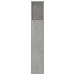 Vidaxl Headboard Cabinet Concrete Grey 220X18.5X104.5 Cm Headboard Cabinets - thumbnail 5