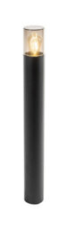 CGC Lighting Cgc Black Outdoor 0.8M Post Bollard Light Smoked Diffuser Modern Design Garden Patio Outside Driveway Path E27 Ip54 Weatherproof - thumbnail 6