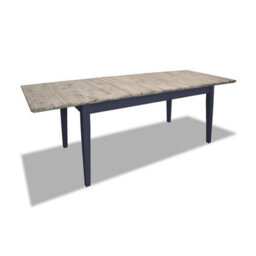 Statement Furniture Florence Rectangle Extendable Kitchen Dining Table In Navy Blue - thumbnail 8
