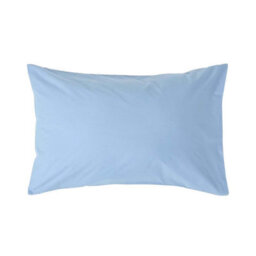Homescapes Blue Egyptian Cotton Housewife Pillowcase 200 Tc - thumbnail 1