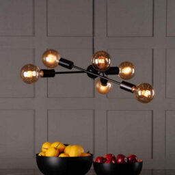 Pagazzi Lighting Pagazzi Benji Matt Black Ceiling Pendant - thumbnail 1