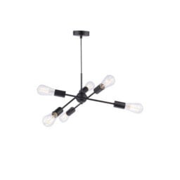 Pagazzi Lighting Pagazzi Benji Matt Black Ceiling Pendant - thumbnail 4