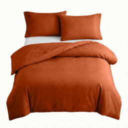 Ameha Duvet 13.5 Tog With Rust Duvet Cover & Matching Pillowcases, Breathable, Bedding Set, King 230X220Cm - thumbnail 5