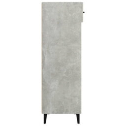 Walplus Shoe Cabinet Concrete Grey 60X35X105 Cm Engineered Wood - thumbnail 8