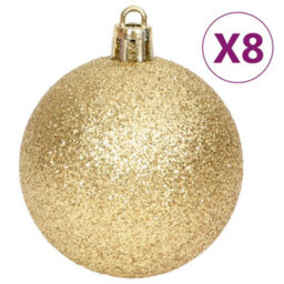 Berkfield 70 Piece Christmas Bauble Set Gold And Red - thumbnail 8