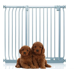 Bettacare Extra Tall Elite Dog Gate, 107Cm - 116Cm, Matt Grey, Extra Tall 96.8Cm In Height, Pressure Fit Pet Gate