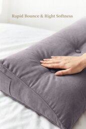Darphe Grey Washable Wedge Headboard Pillow 180Cm W X 20Cm D X 50Cm H - thumbnail 6
