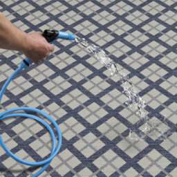 Homeart Outdoor Rugs Easy Cleaning Area Rugs For Balcony,garden,picnic,uv Weather Resistant D.blue Cream, 140 X 200 Cm - thumbnail 5