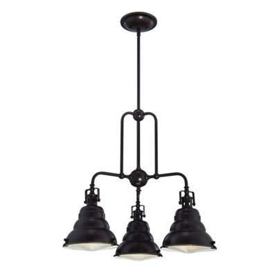 Elstead Lighting Eastvale 3 Light Chandelier - Palladian Bronze