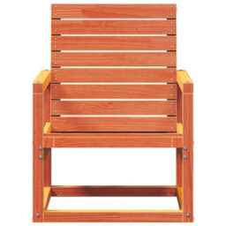 Berkfield Garden Chair Wax Brown 57.5X63X76 Cm Solid Wood Pine - thumbnail 4