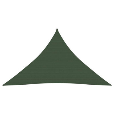 Berkfield Sunshade Sail 160 G/m2 Dark Green 4X4X5.8 M Hdpe - image 1