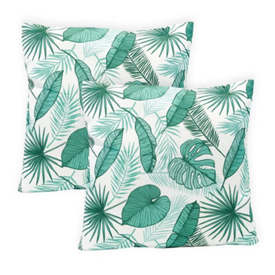 Gardenwize Pair Of Outdoor Garden Sofa Chair Furniture Scatter Cushions- Botanical - image 1