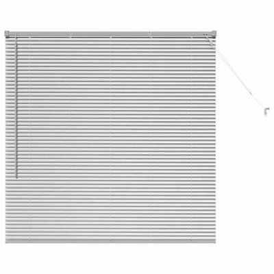 Berkfield Modern Window Blind With Curtains Manual Silver Aluminium