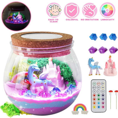 Unicorn Light Up Terrarium Kit Diy Unicorn Toy And Night Light - image 1