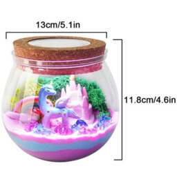 Unicorn Light Up Terrarium Kit Diy Unicorn Toy And Night Light - thumbnail 2