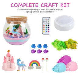 Unicorn Light Up Terrarium Kit Diy Unicorn Toy And Night Light - thumbnail 4