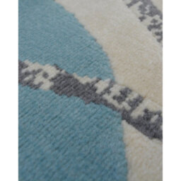 Melrose Venus Modern Contemporary Colourful Winterland Grey Blue Cream Gold Large Indoor Area Rug 160/230Cm - thumbnail 2
