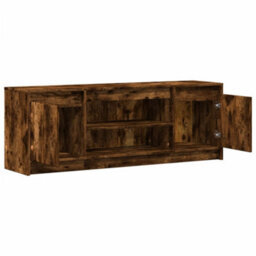 Berkfield Sturdy Tv Cabinet With Led Smoked Oak 139.5X34X50 Cm Engineered Wood - thumbnail 9