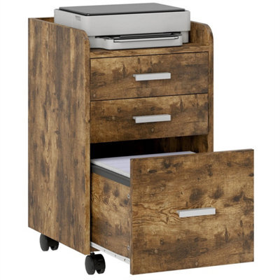 Mobile Filing Cabinet, File Cabinet With 3 Drawers - image 1