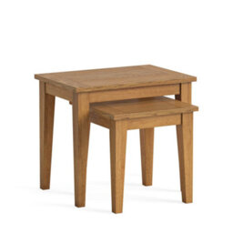 Roselandfurniture Fran Oak Nest Of Tables - Set Of 2 By Roseland Furniture