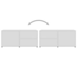 Berkfield Tv Cabinet White 80X34X36 Cm Engineered Wood - thumbnail 9