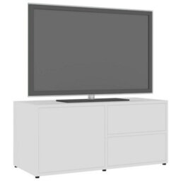 Berkfield Tv Cabinet White 80X34X36 Cm Engineered Wood - thumbnail 4