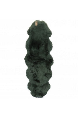 Fenland Sheepskin Fenland Indoor Double Australian Sheepskin Rug - Green (180 Cm X 60 Cm) - image 1