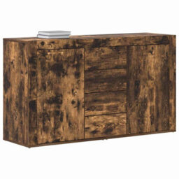 Berkfield Sideboard Smoked Oak Engineered Wood 120 X 36 X 69 Cm Sideboard - thumbnail 3