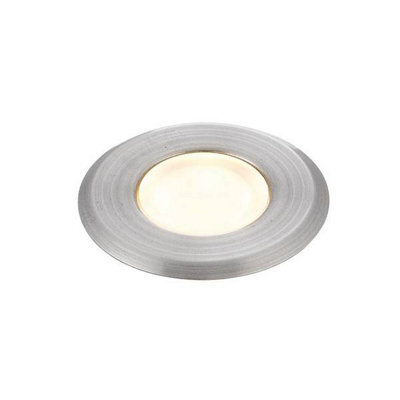 Luminosa Lighting Luminosa Cove Integrated Led Outdoor Coastal Recessed Light Marine Grade Brushed Stainless Steel, Frosted Ip67 - image 1
