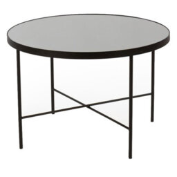 Tre 600 Elegant Coffee Table 60X60 Cm With Metal Legs Modern Durable Living Room Design  Titanium Mirror - thumbnail 4