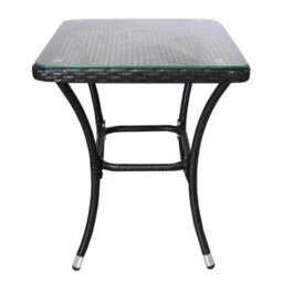 MonsterShop Rattan Bistro Set Furniture 3 Pcs Patio Weave Companion Chair Table Set  2 Seater Free Cover - thumbnail 6